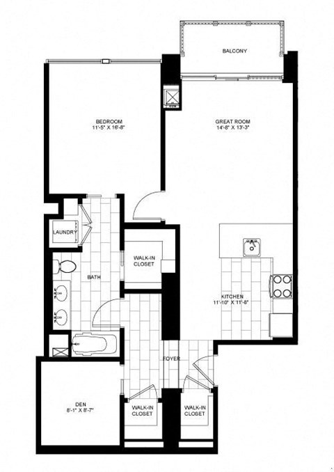 Floor plan at Flair Tower